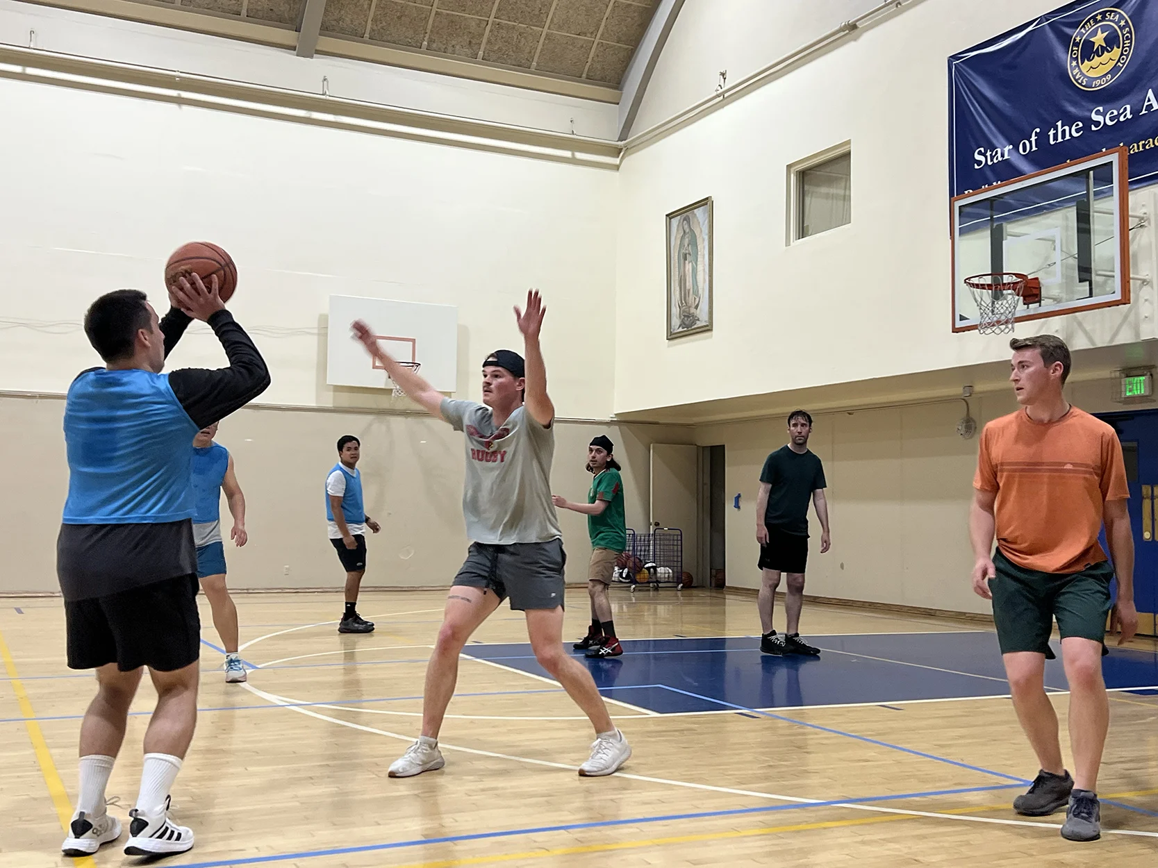 Weekly basketball or volleyball in the Star gym!
