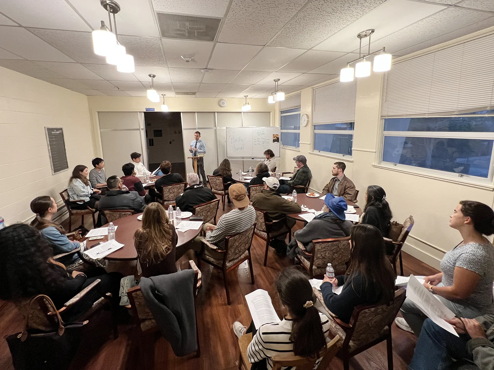 Professor Matthew Thomas from the Dominican School of Philosophy and Theology taught us how we as Catholics should interpret and understand the Old and New Testaments, based on the tradition of the Church and the writings of the Saints.